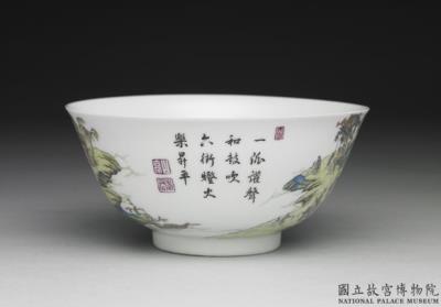 图片[2]-Bowl with “Lantern Lit for the Peacefulness” motif in falangcai painted enamels, Qianlong reign (1736-1795), Qing dynasty-China Archive